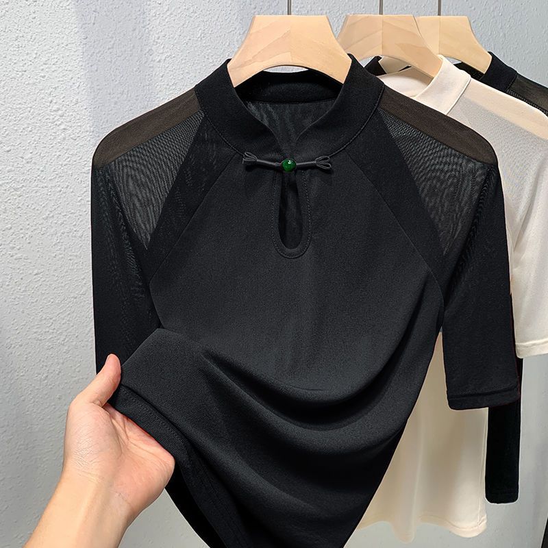 สไตล์ชาติพันธุ์ตาข่ายแขนสั้นเส - Ethnic Chic Fashion บทวิจารณ์และราคา
