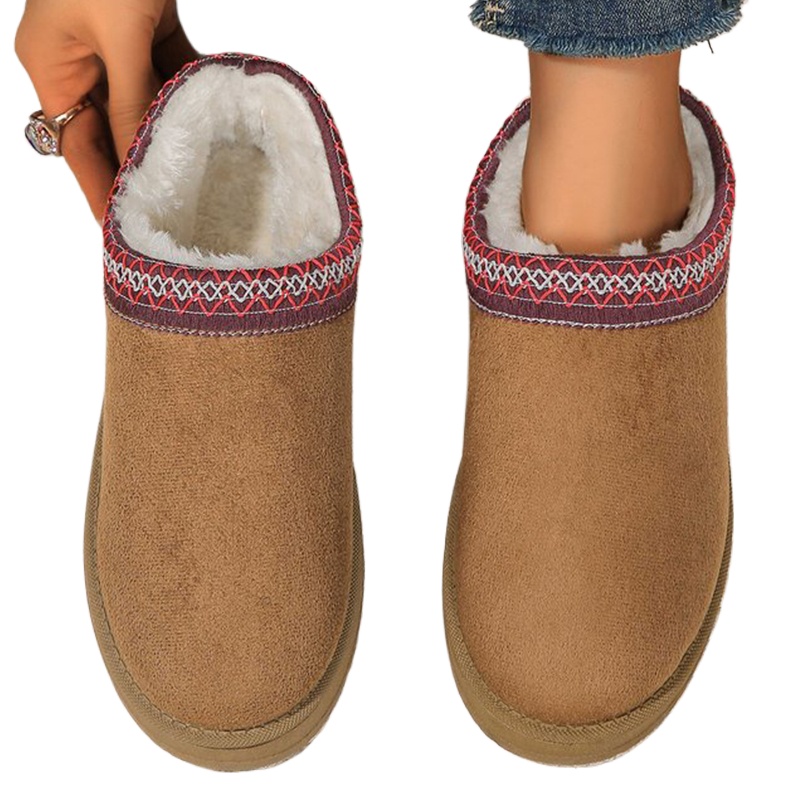 รองเท้าบูทหิมะผู้หญิงแบบสวมสบา - Ethnic Fashion Online บทวิจารณ์และราคา