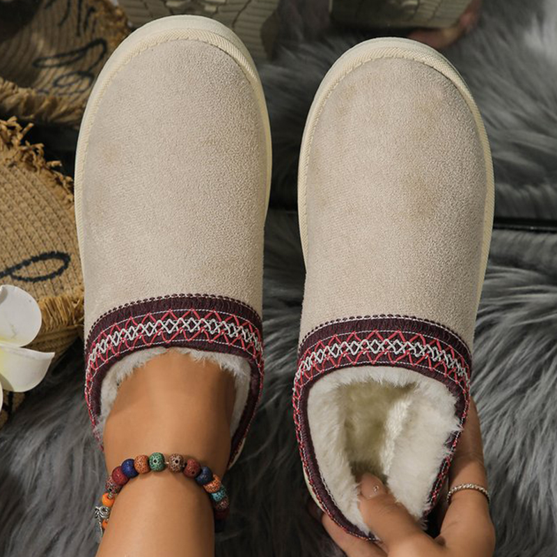 รองเท้าบูทหิมะผู้หญิงแบบสวมสบา - Ethnic Fashion Online บทวิจารณ์และราคา