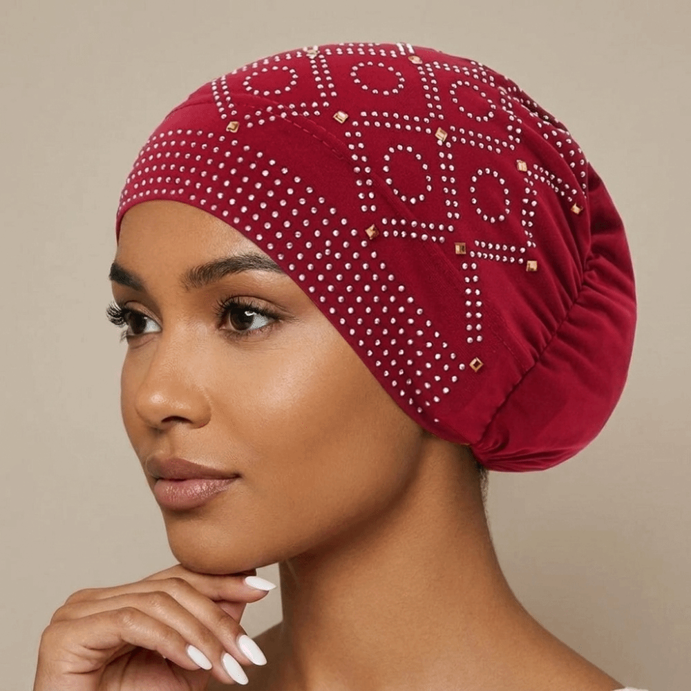 หมวกผ้าโพกหัวประดับเพชรเทียม แ - Ethnic Indian Fashion บทวิจารณ์และราคา