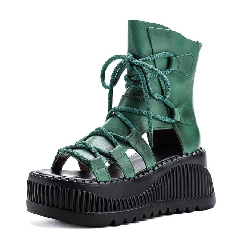 8 ซม.วัวแท้หนังข้อเท้า Booties - Ethnic And Fashion บทวิจารณ์และราคา