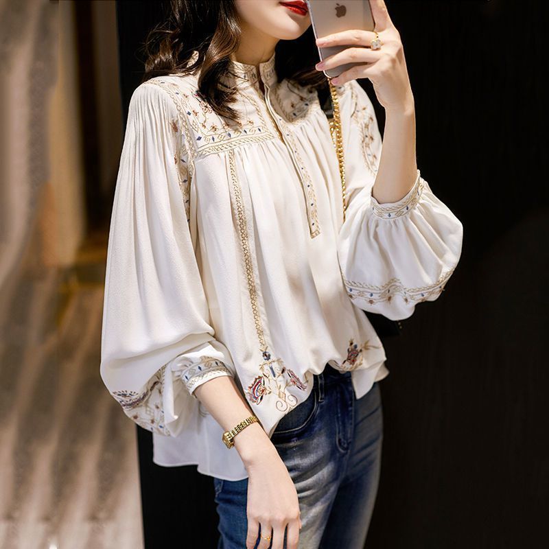 เสื้อเบลาส์พิมพ์ลายแฟชั่นอเนกป - Ethnic Chic Fashion บทวิจารณ์และราคา