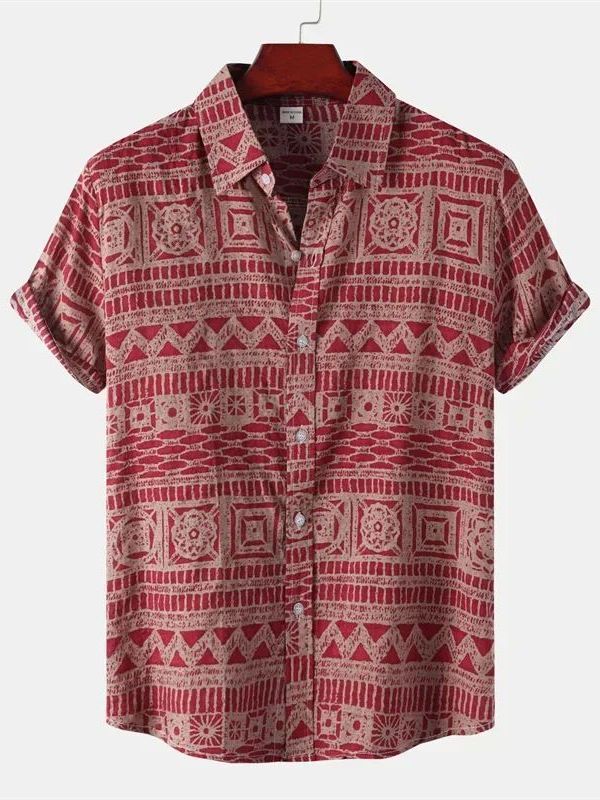 เสื้อเชิ้ตแขนสั้นลายดอกสไตล์ชา - Urban Ethnic Fashion บทวิจารณ์และราคา