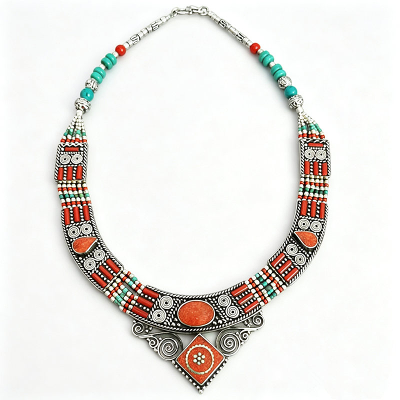 BOHO Vintage สร้อยคอคอลเลกชันท - Ethnic Fashion Com บทวิจารณ์และราคา