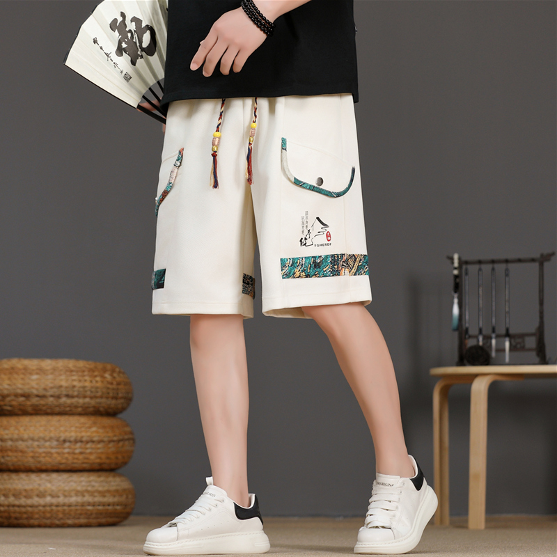 กางเกงขาสั้นผู้ชายผ้าไอซ์ซิลค์ - Urban Ethnic Fashion บทวิจารณ์และราคา