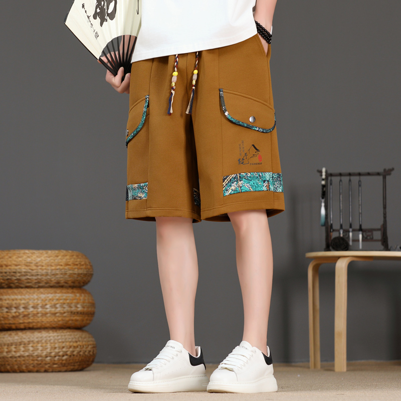 กางเกงขาสั้นผู้ชายผ้าไอซ์ซิลค์ - Urban Ethnic Fashion บทวิจารณ์และราคา