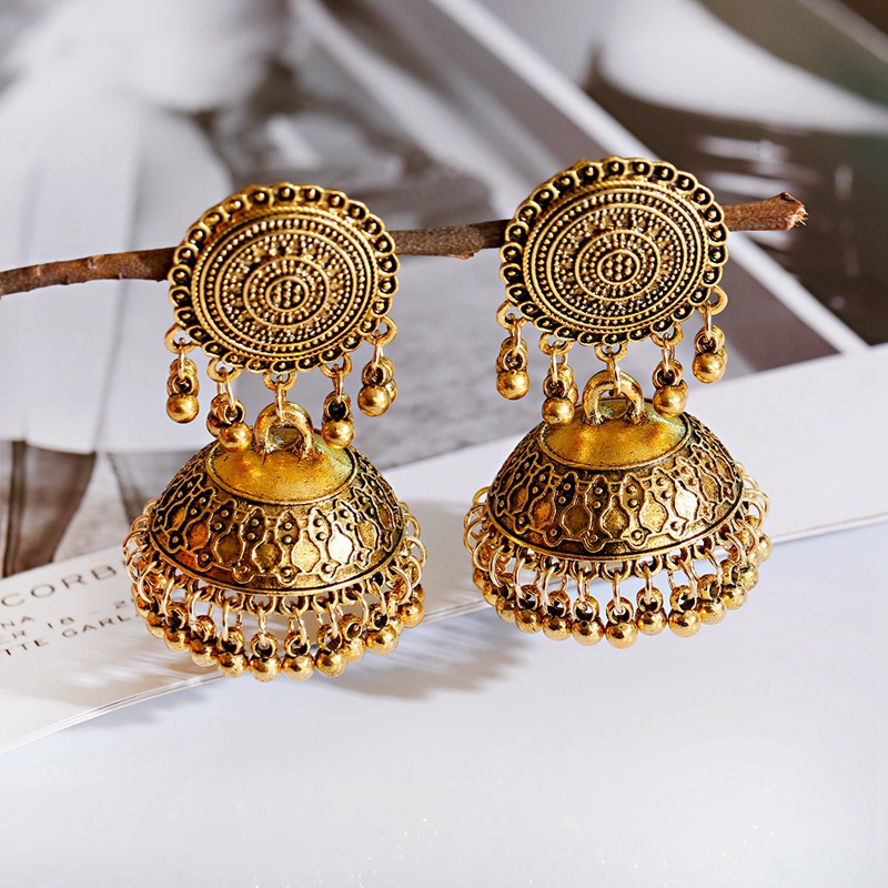 ชาติพันธุ์ผู้หญิงสีเงินสีBells - Ethnic Indian Fashion บทวิจารณ์และราคา