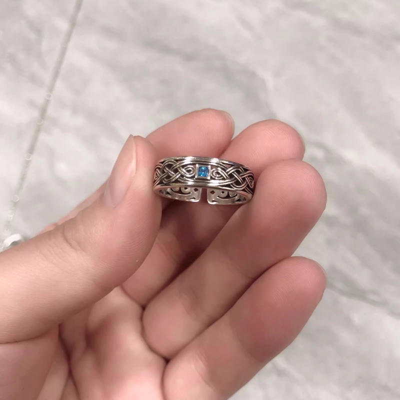 Buyee 925 เงินสเตอร์ลิงแหวนคู่ - Ethnic Fashion Men บทวิจารณ์และราคา