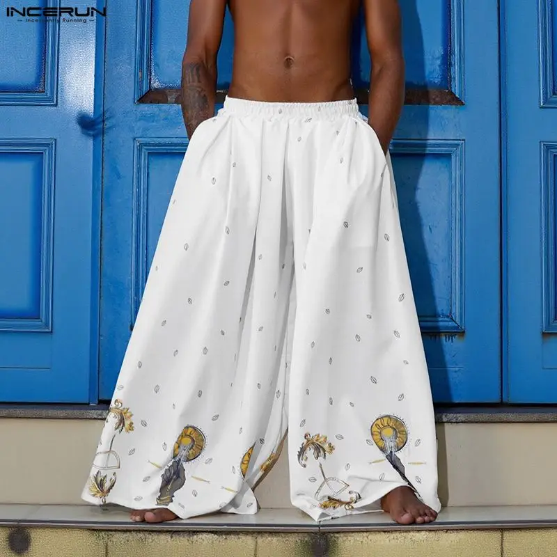 INCERUN กางเกงขากว้างผู้ชายพิม - Ethnic Fashion Men บทวิจารณ์และราคา