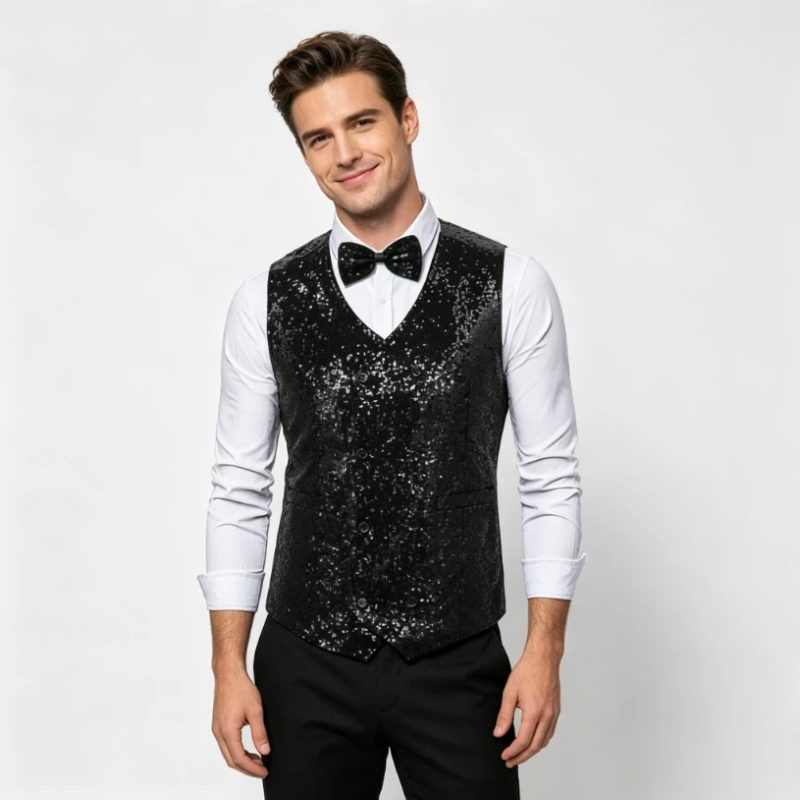 เสื้อกั๊กผู้ชายแบบกระดุมสองแถว - Ethnic Fashion Runway บทวิจารณ์และราคา