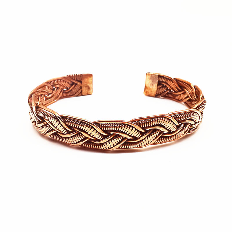 กำไลข้อมือทองแดงสีแดงแบบเปิดสำ - Ethnic Fashion Com บทวิจารณ์และราคา