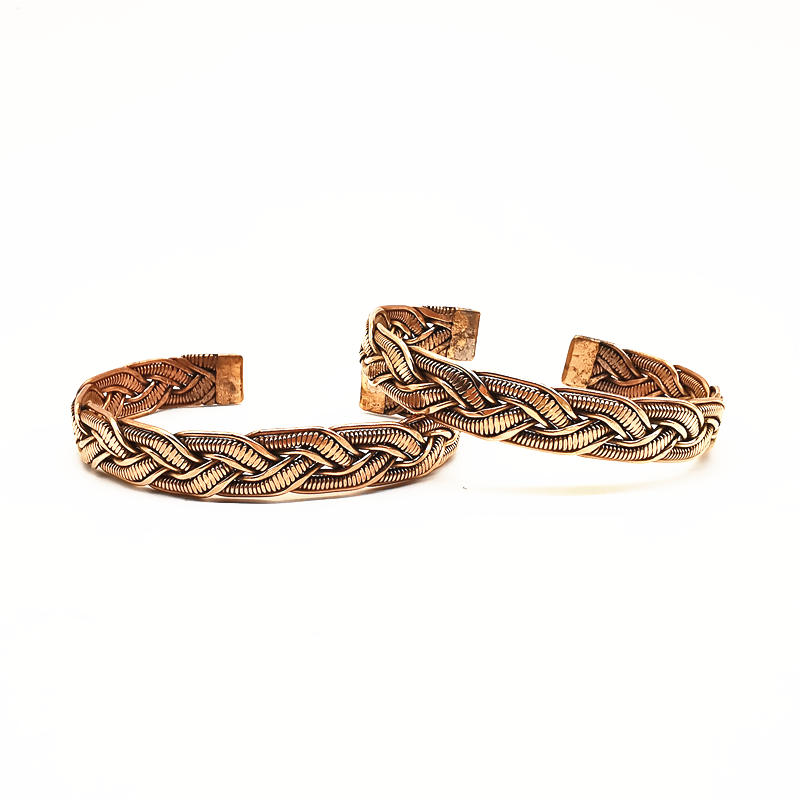 กำไลข้อมือทองแดงสีแดงแบบเปิดสำ - Ethnic Fashion Com บทวิจารณ์และราคา