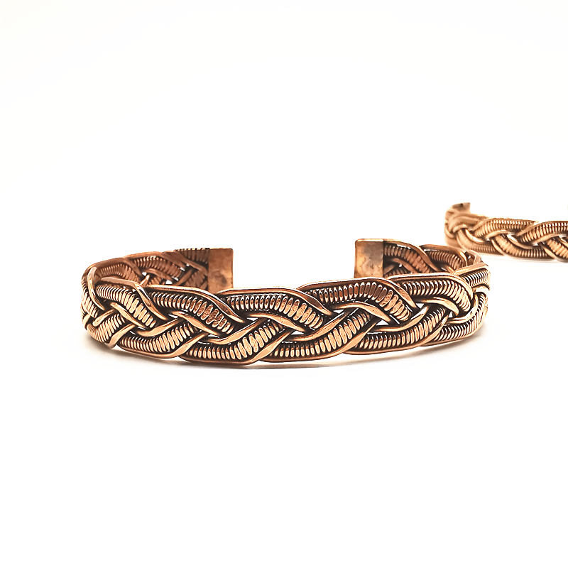 กำไลข้อมือทองแดงสีแดงแบบเปิดสำ - Ethnic Fashion Com บทวิจารณ์และราคา