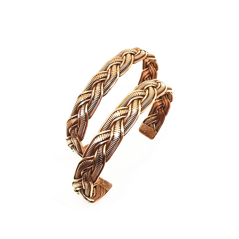 กำไลข้อมือทองแดงสีแดงแบบเปิดสำ - Ethnic Fashion Com บทวิจารณ์และราคา