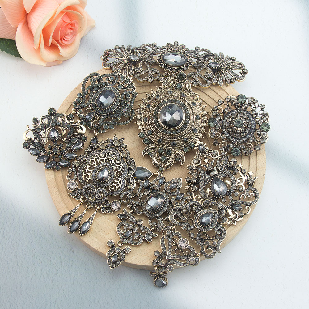 เข็มกลัดสไตล์วินเทจแบบอาหรับคู - Ethnic Chic Fashion บทวิจารณ์และราคา
