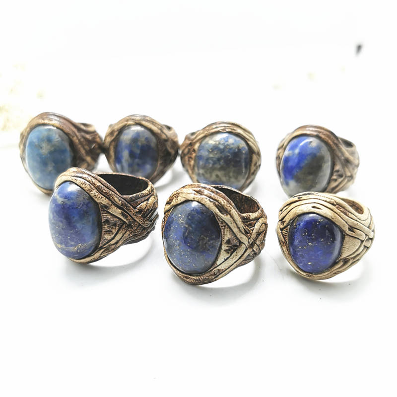 Vintage Handmade Clay แหวนฝังห - Ethnic Fashion Com บทวิจารณ์และราคา