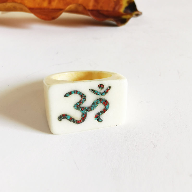 ทิเบต Amulet สัญลักษณ์แหวน Man - Ethnic Fashion Com บทวิจารณ์และราคา