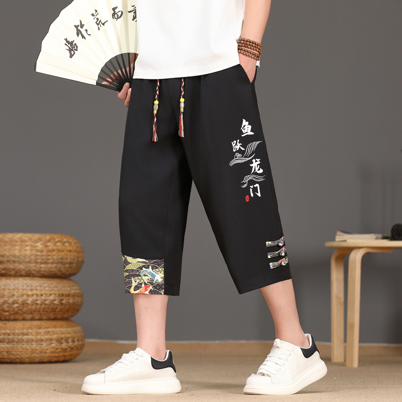 กางเกงขาสั้นผู้ชายฤดูร้อนผ้าไห - Urban Ethnic Fashion บทวิจารณ์และราคา