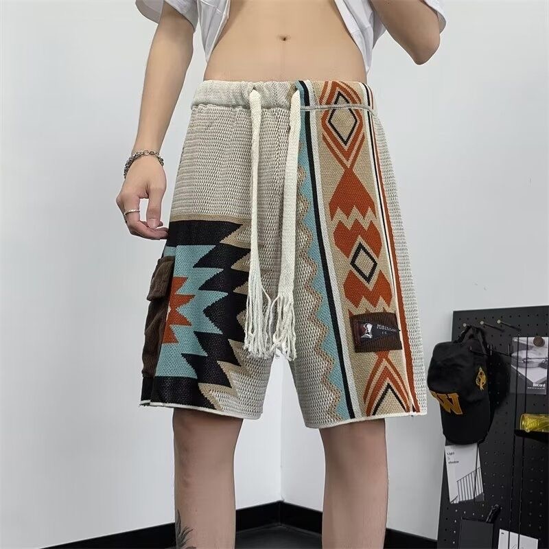 กางเกงขาสั้นชายสไตล์โบฮีเมียน  - Ethnic Chic Fashion บทวิจารณ์และราคา