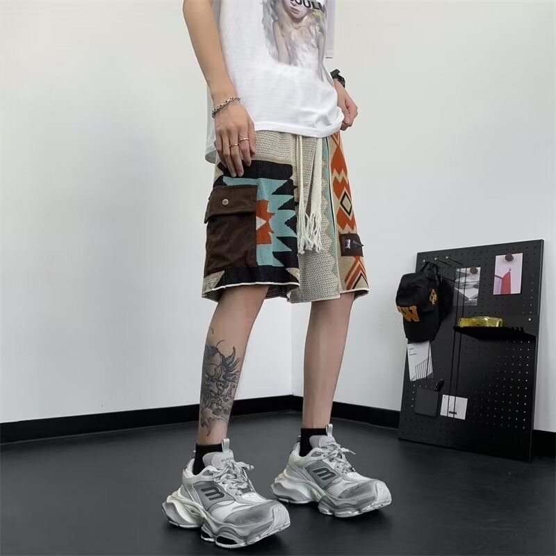 กางเกงขาสั้นชายสไตล์โบฮีเมียน  - Ethnic Chic Fashion บทวิจารณ์และราคา