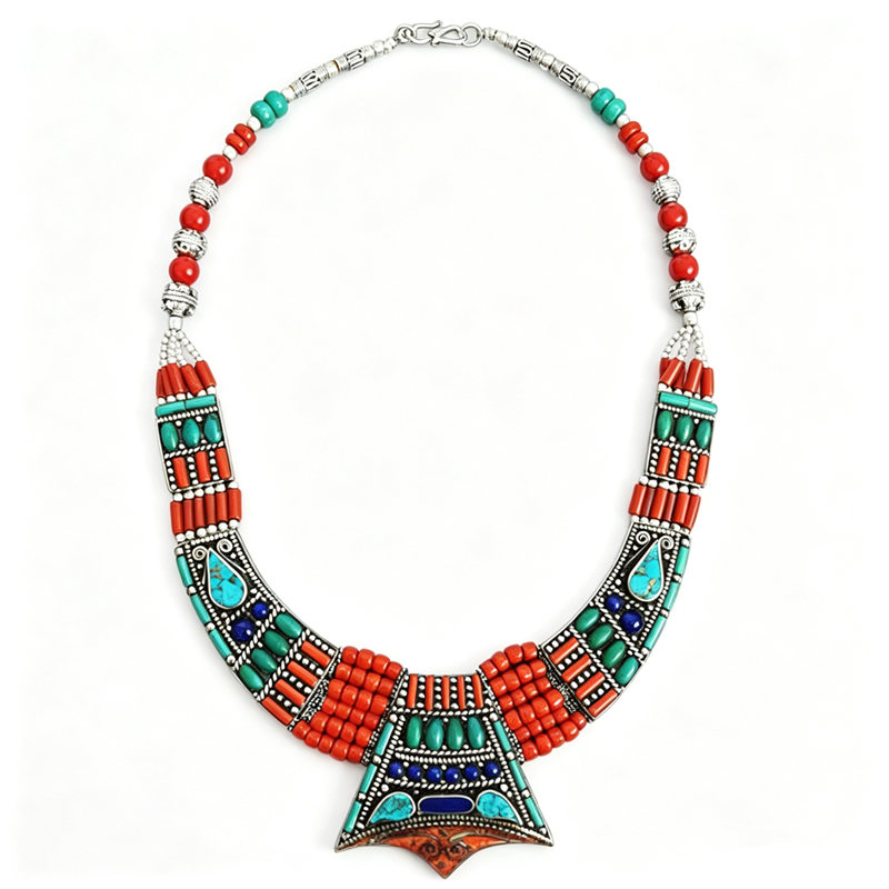 BOHO Vintage สร้อยคอคอลเลกชันท - Ethnic Fashion Com บทวิจารณ์และราคา